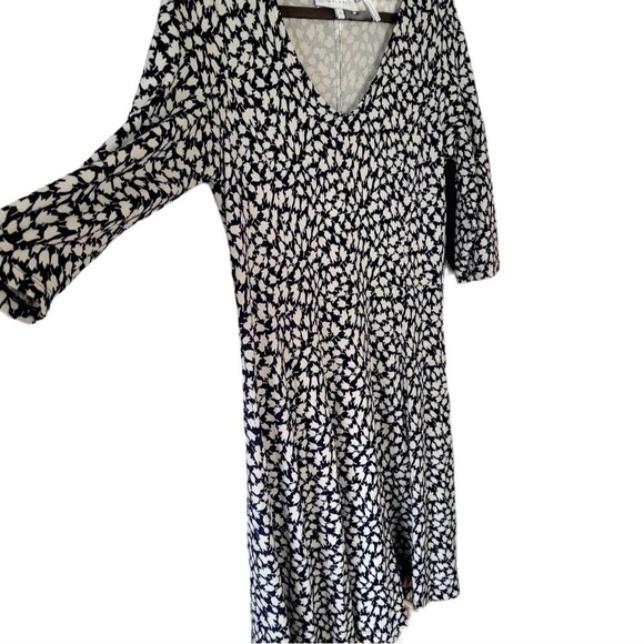 Lark & Ro Navy and White Tulip Print Dress-Size L - Picture 10 of 13